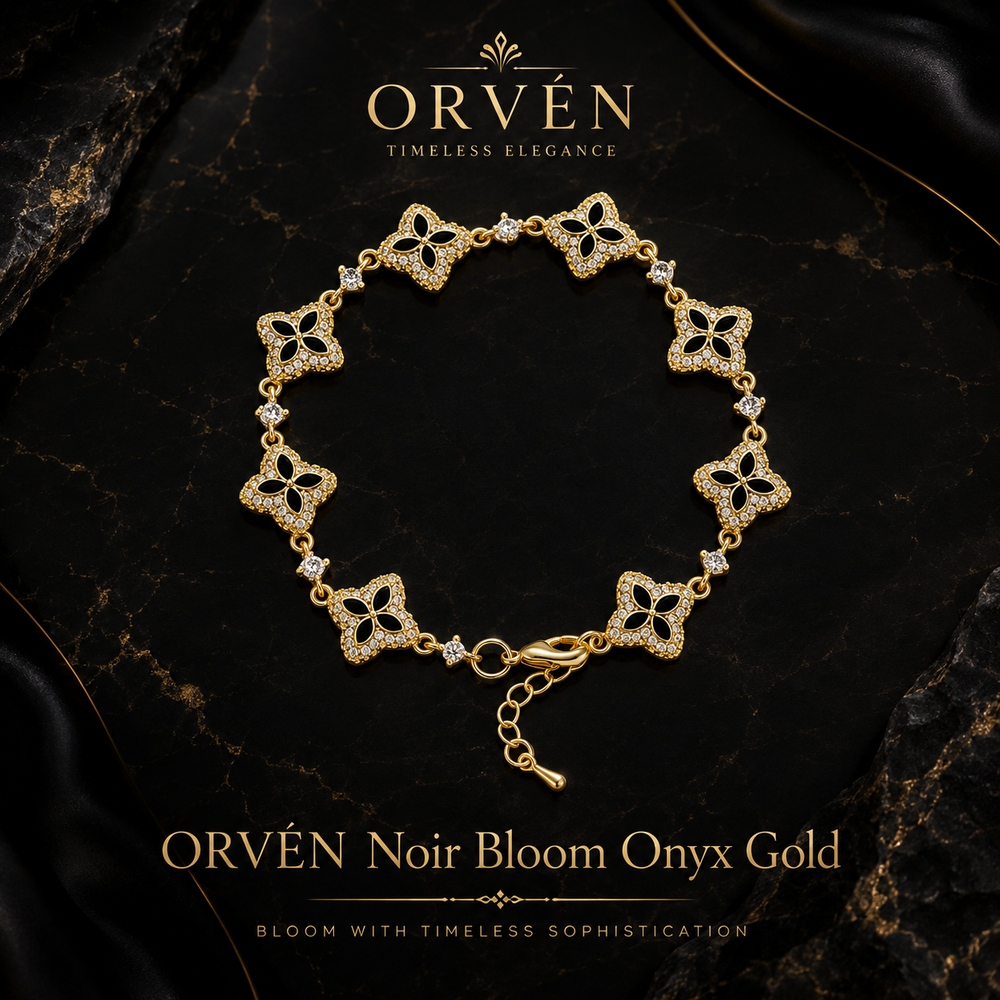 ORVÉN Noir Bloom Onyx Gold