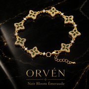 ORVÉN Noir Bloom Emerald Gold