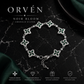 ORVÉN Noir Bloom Emerald Silver
