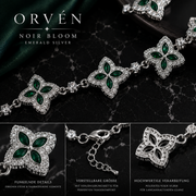 ORVÉN Noir Bloom Emerald Silver