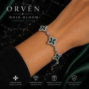 ORVÉN Noir Bloom Emerald Silver