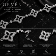 ORVÉN Noir Bloom Onyx Silver