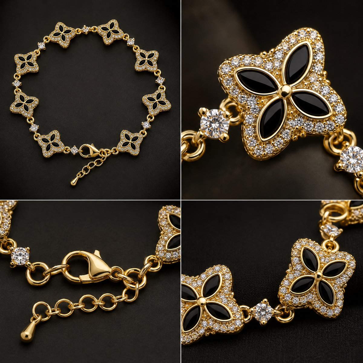 ORVÉN Noir Bloom Onyx Gold
